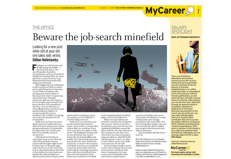 MyCareer cover | journalism