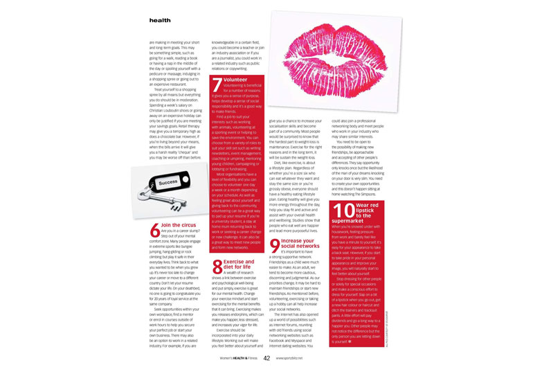 Women's Health & Fitness | Journalism